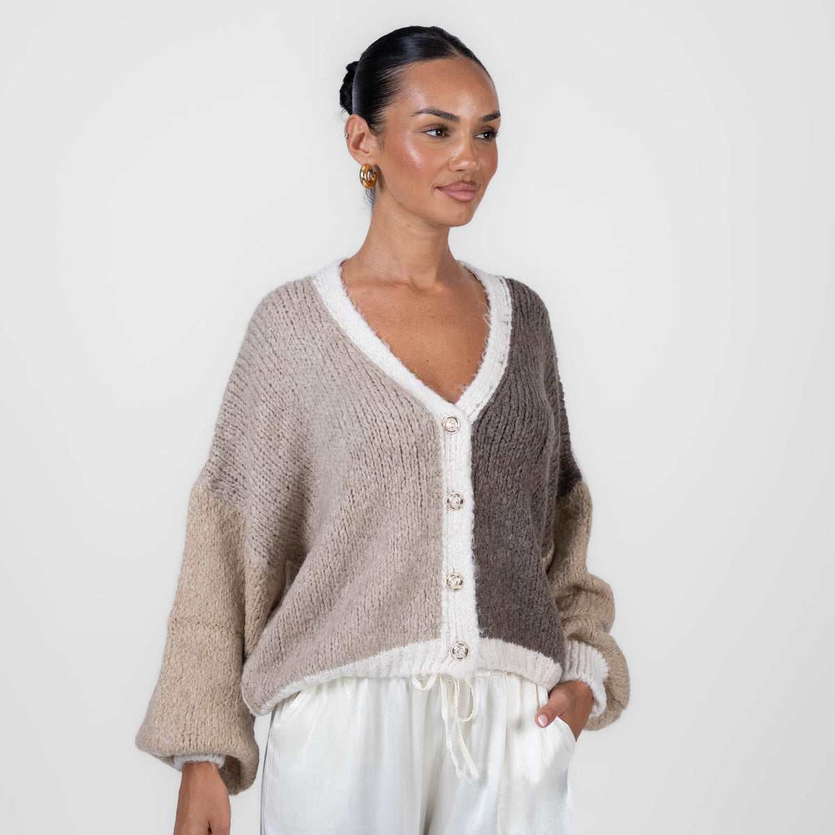 Malena | Cárdigan oversize pastel