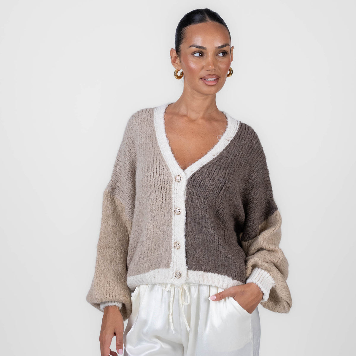 Malena | Cárdigan oversize pastel