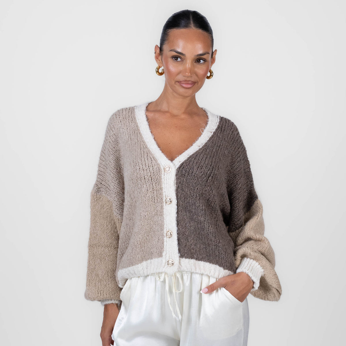 Malena | Cárdigan oversize pastel