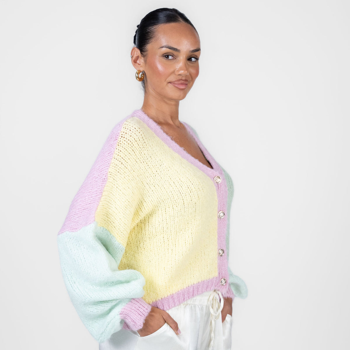 Malena | Cárdigan oversize pastel