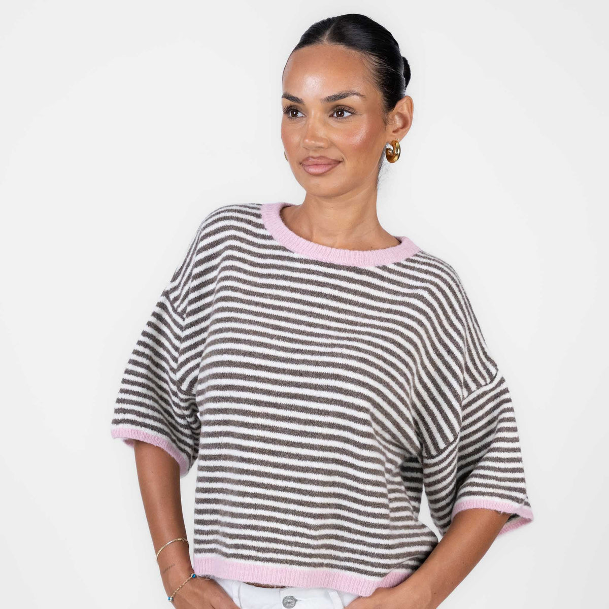 Ángela | Camiseta oversize de rayas