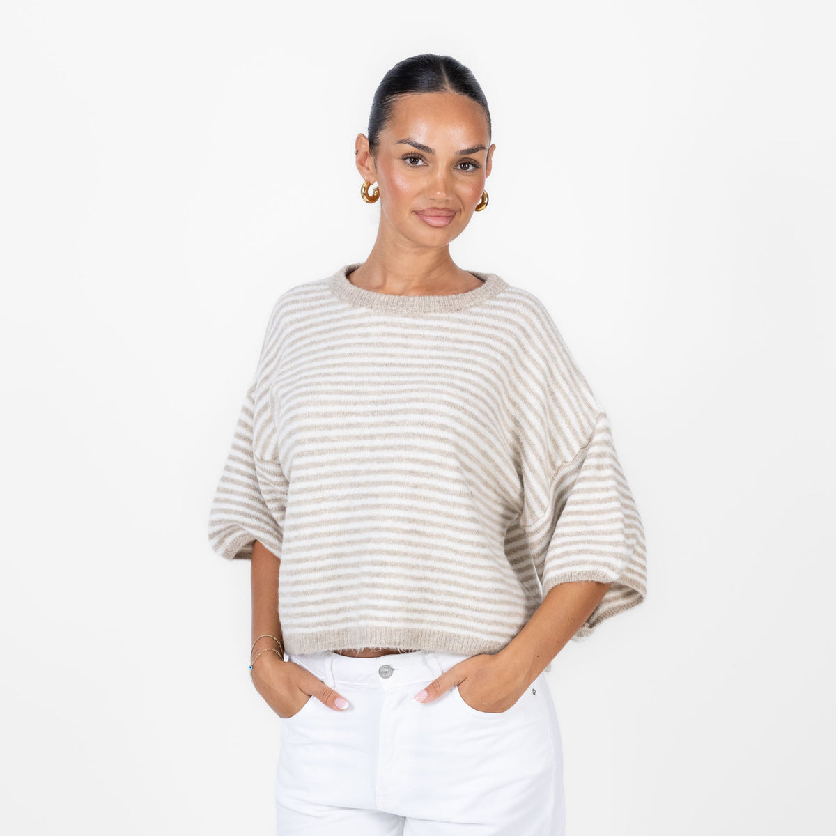 Ángela | Camiseta oversize de rayas