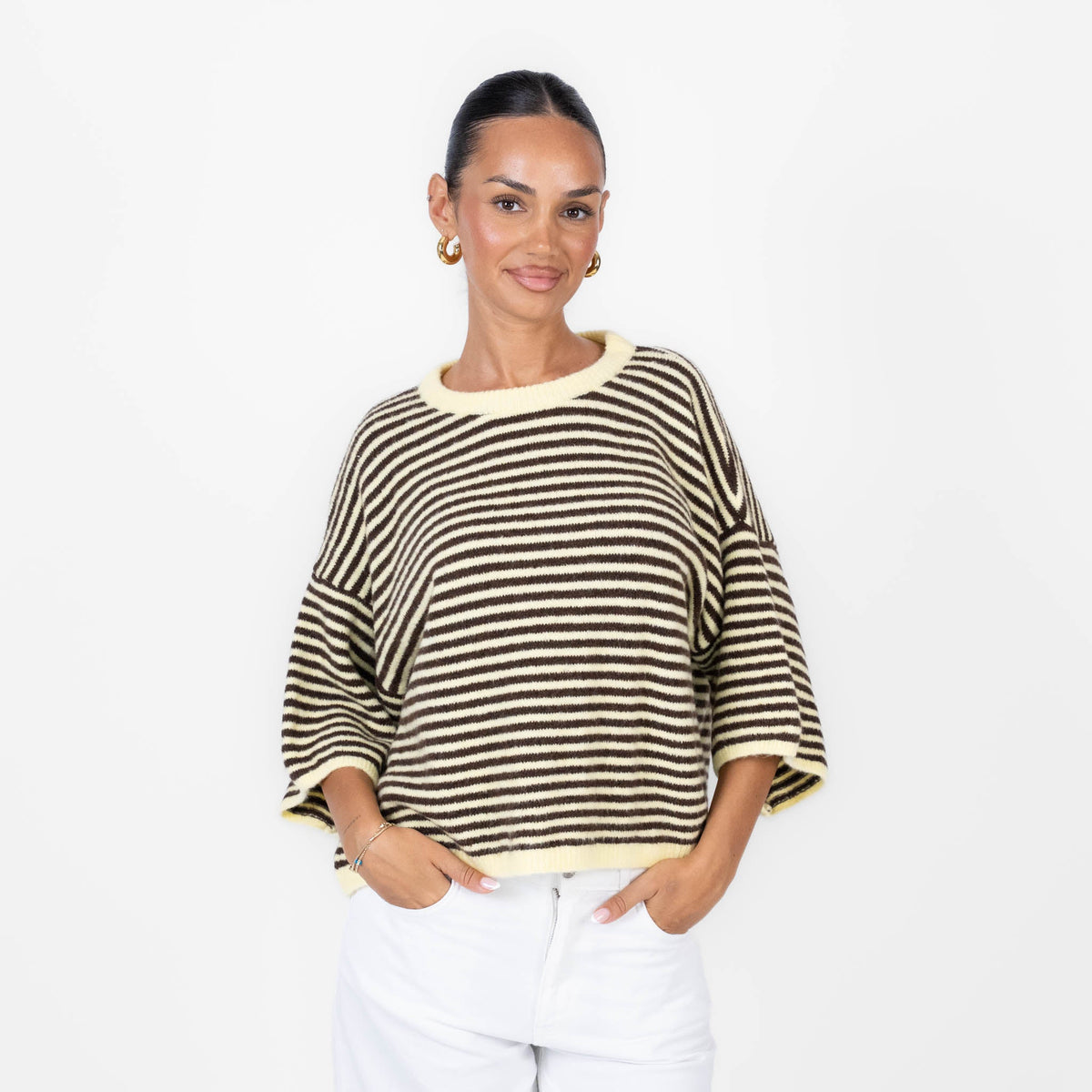 Ángela | Camiseta oversize de rayas