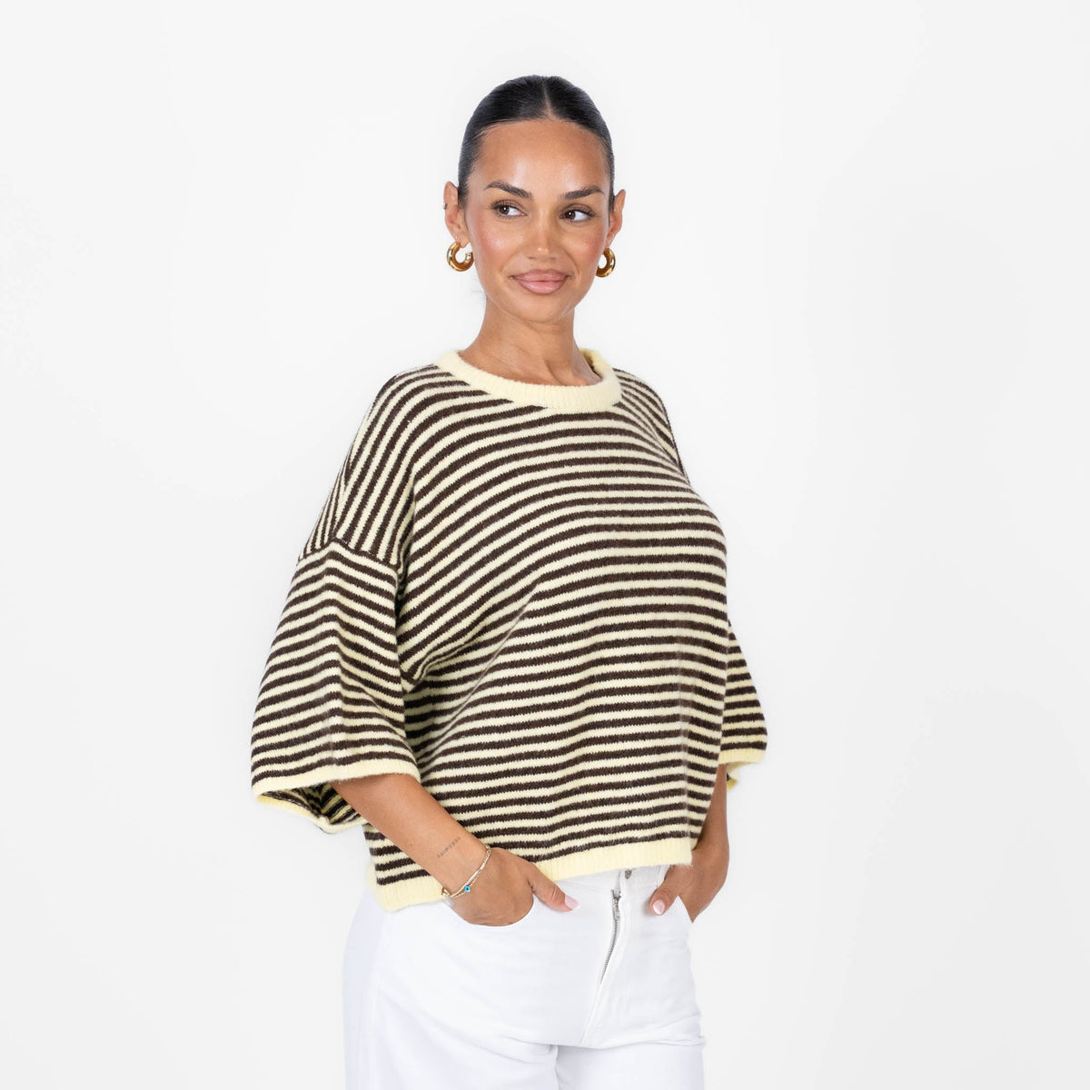 Ángela | Camiseta oversize de rayas