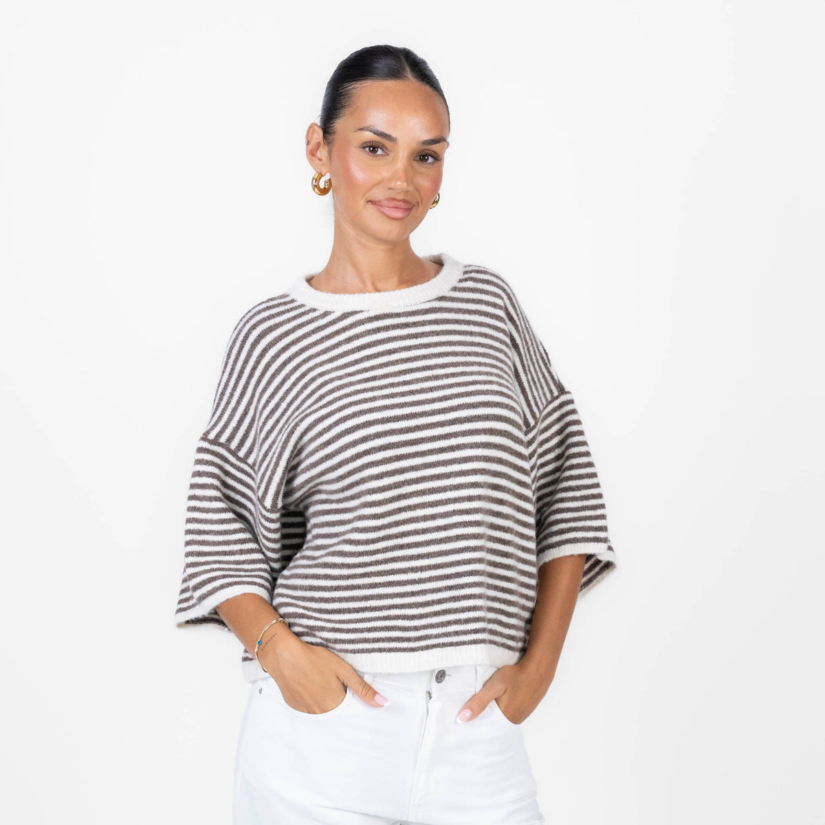Ángela | Camiseta oversize de rayas