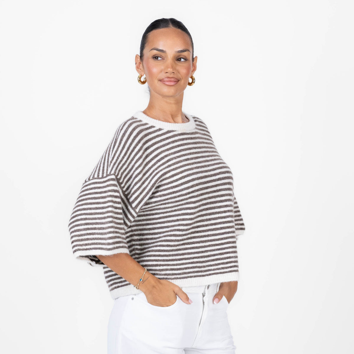 Ángela | Camiseta oversize de rayas