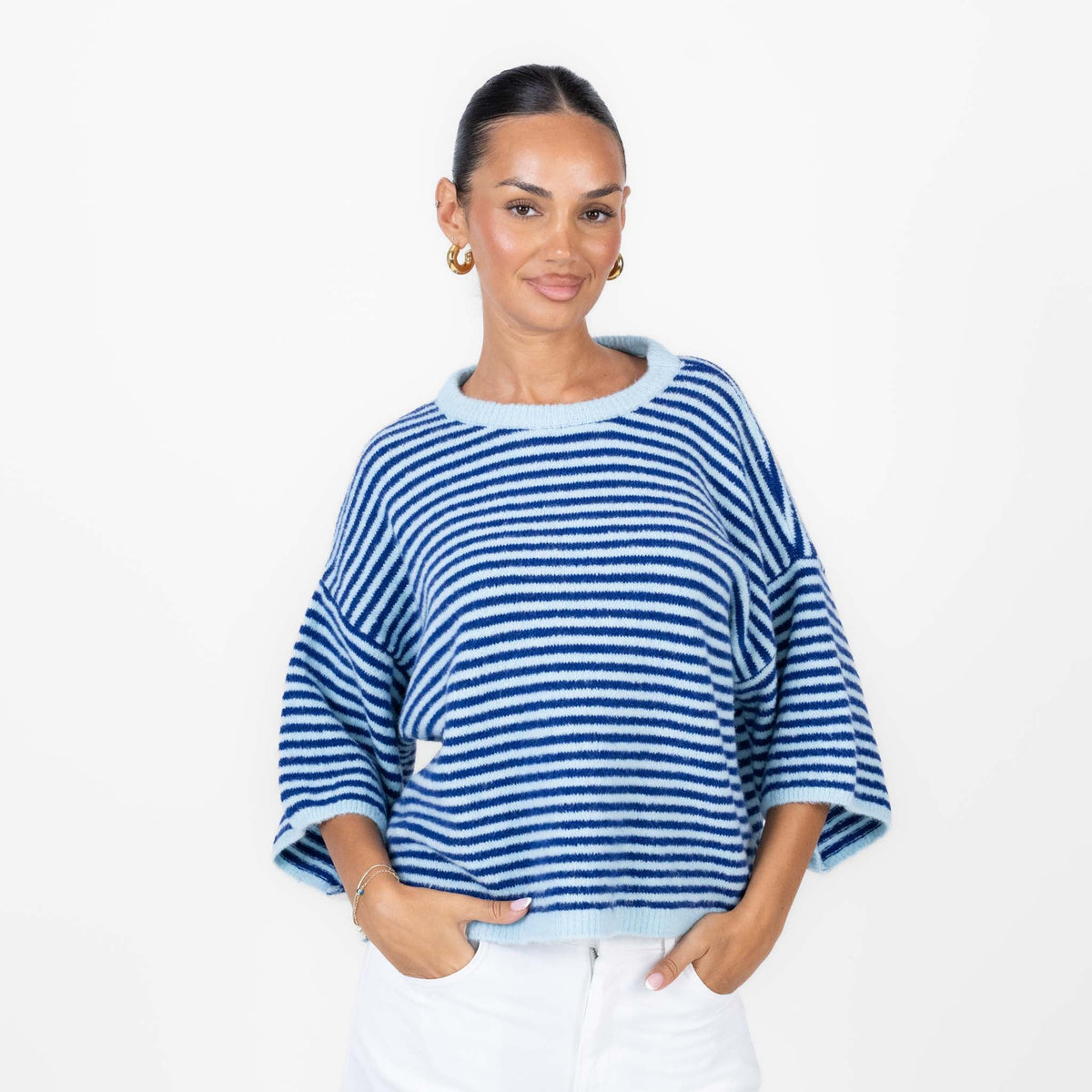 Ángela | Camiseta oversize de rayas