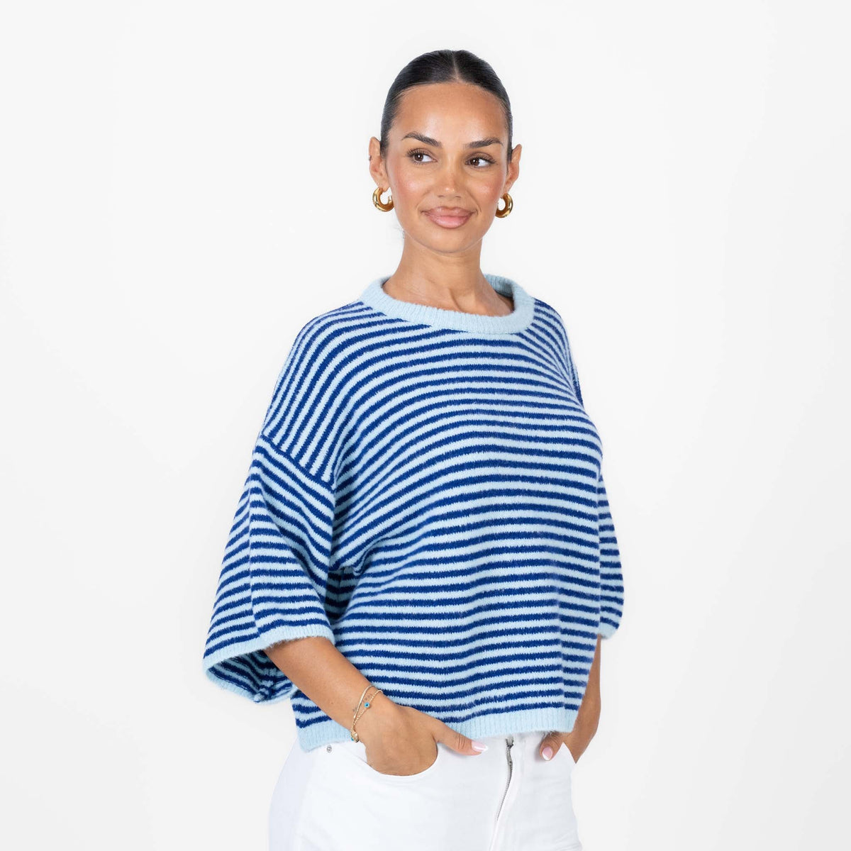 Ángela | Camiseta oversize de rayas