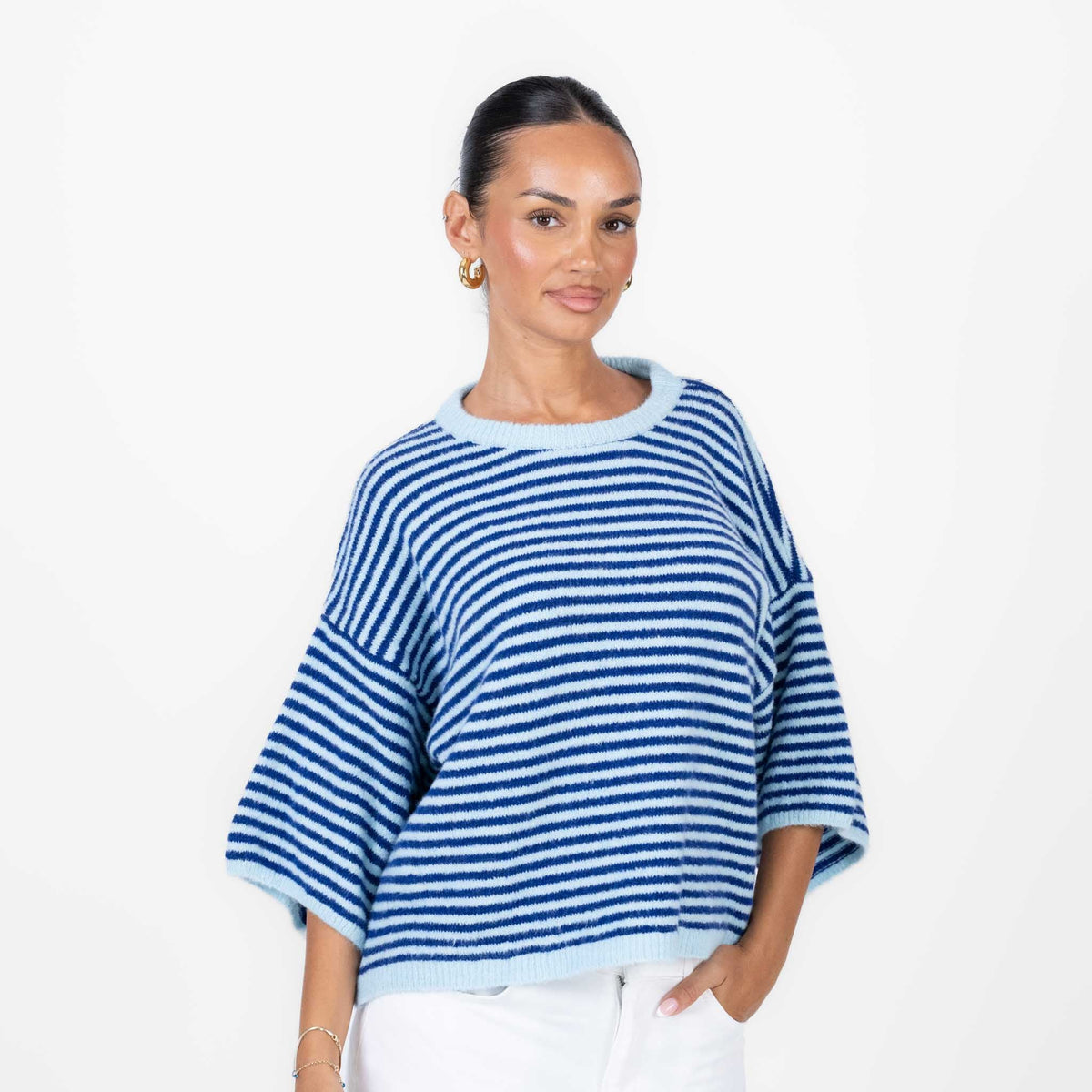 Ángela | Camiseta oversize de rayas