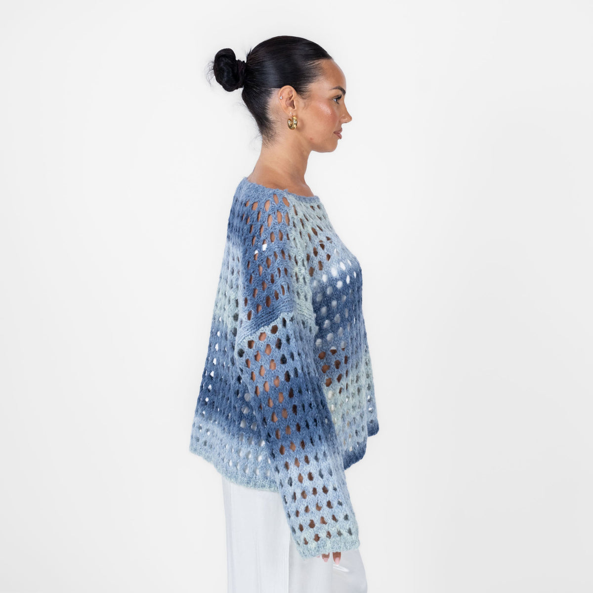 Celia | Jersey de punto calado degradado