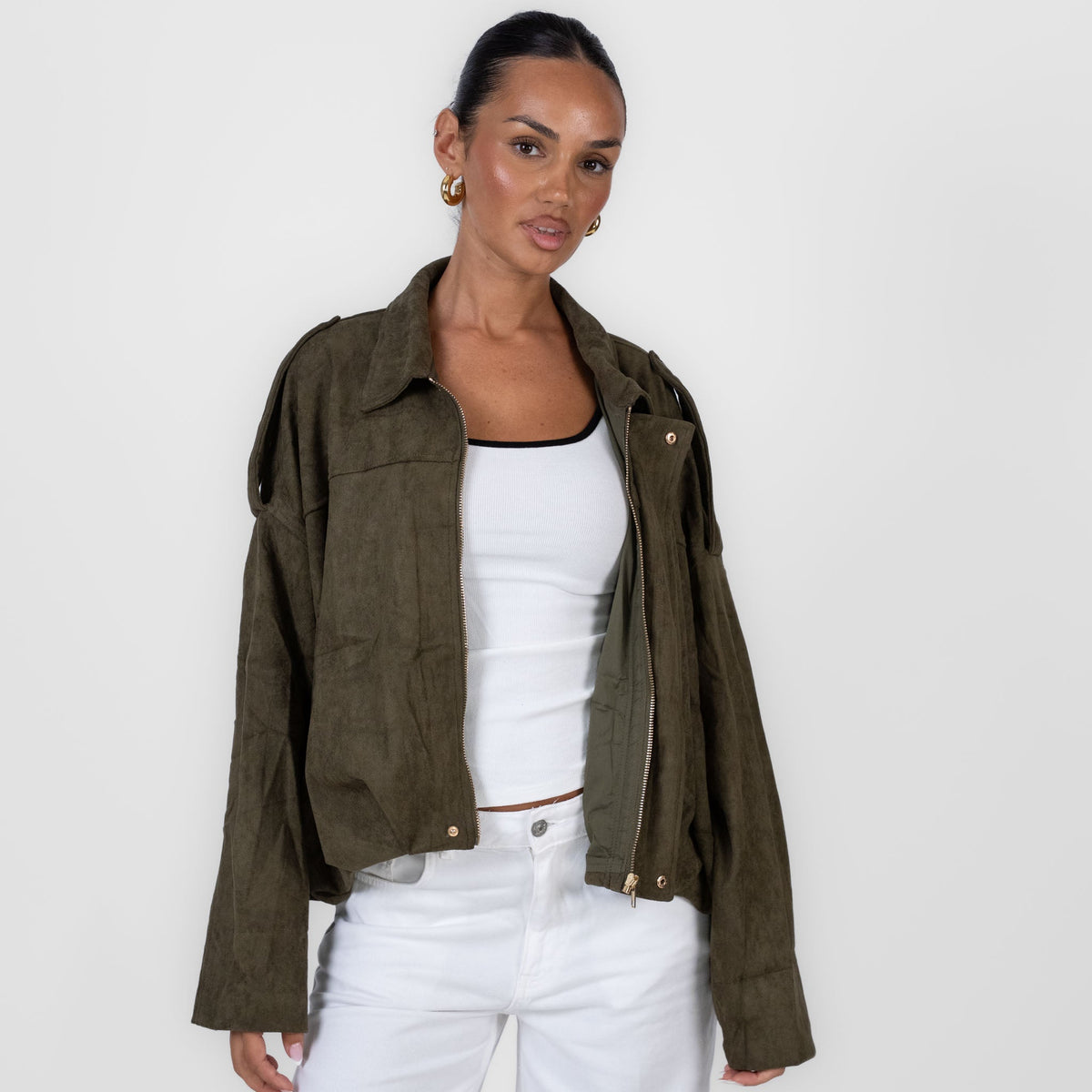 Elisa | Chaqueta oversize efecto velour