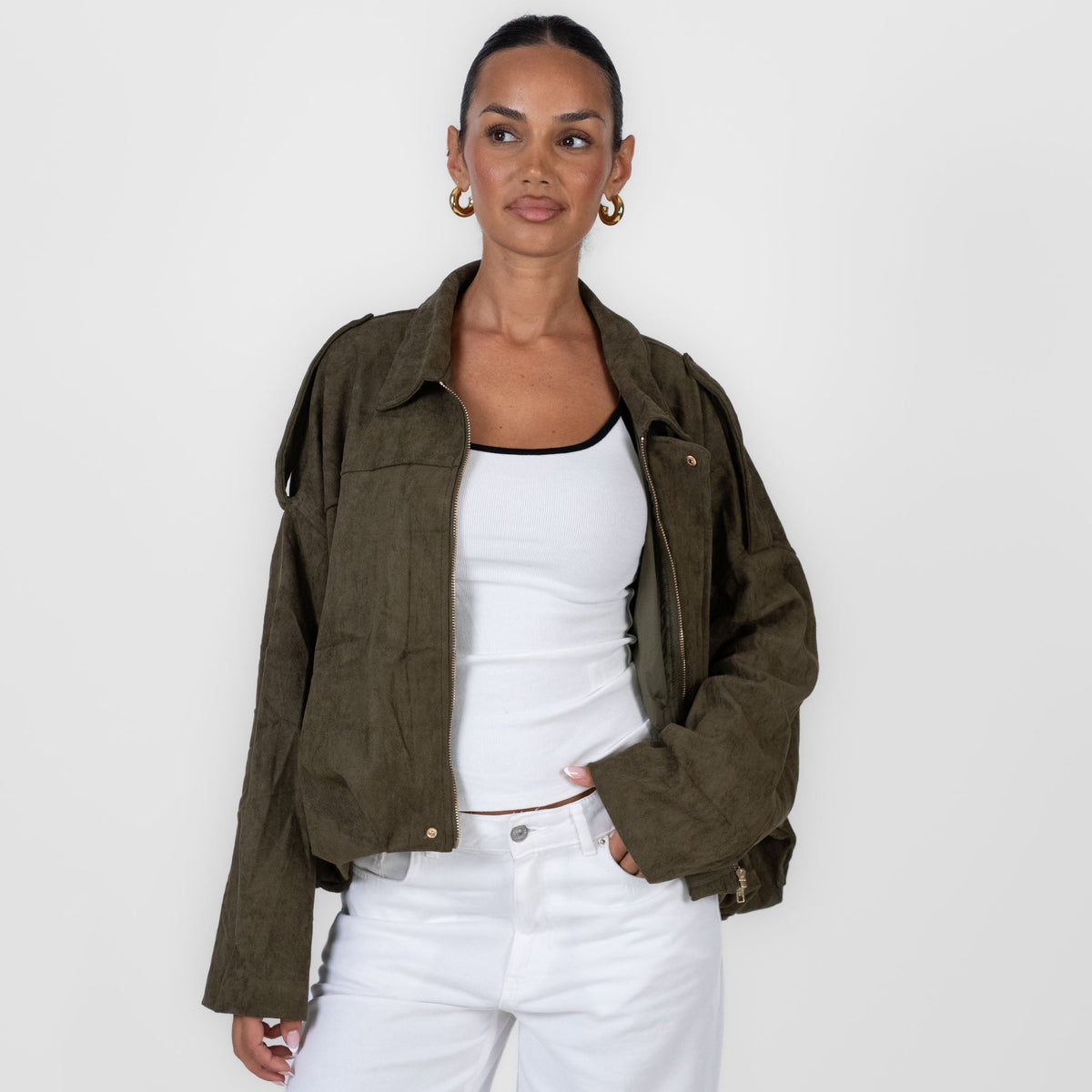 Elisa | Chaqueta oversize efecto velour