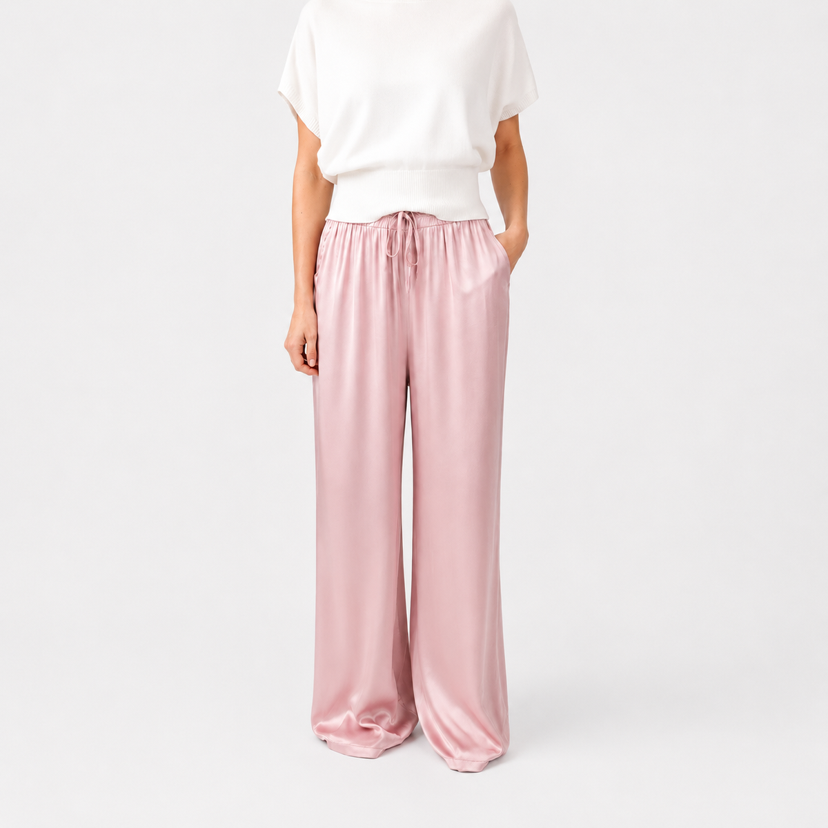 Aroa | Pantalón satinado ancho