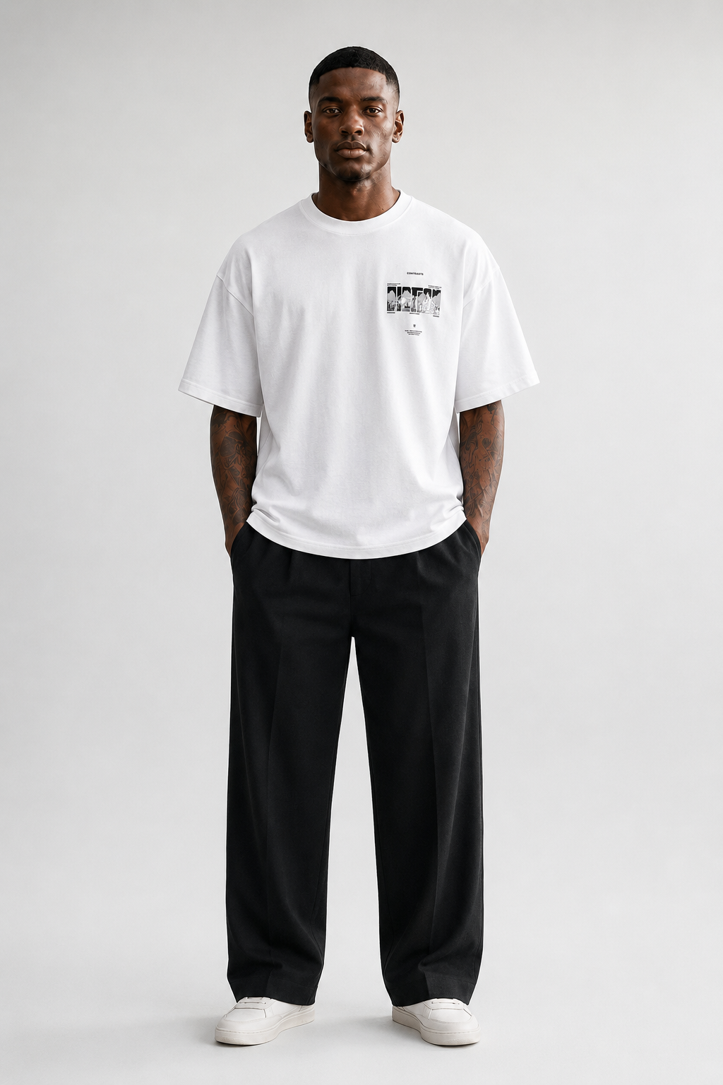 Raúl | Camiseta oversize con estampado en la espalda