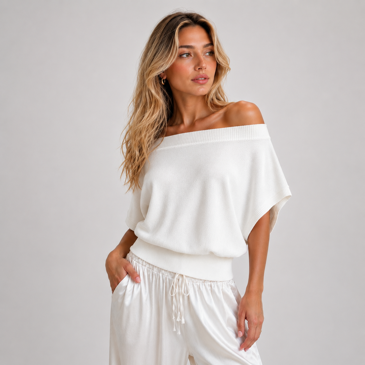 Berta | Top de punto de hombros descubiertos