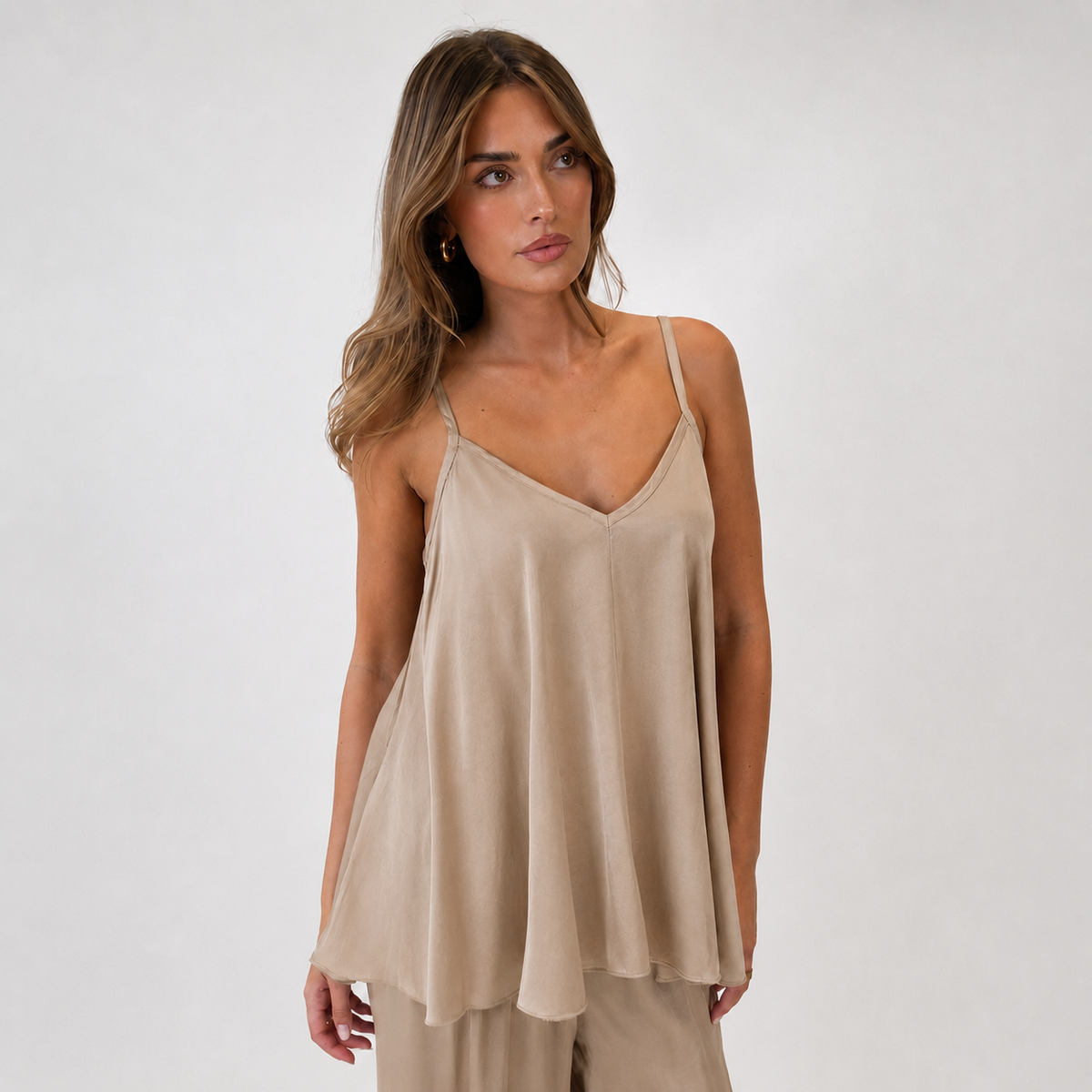 Clara | Top satinado