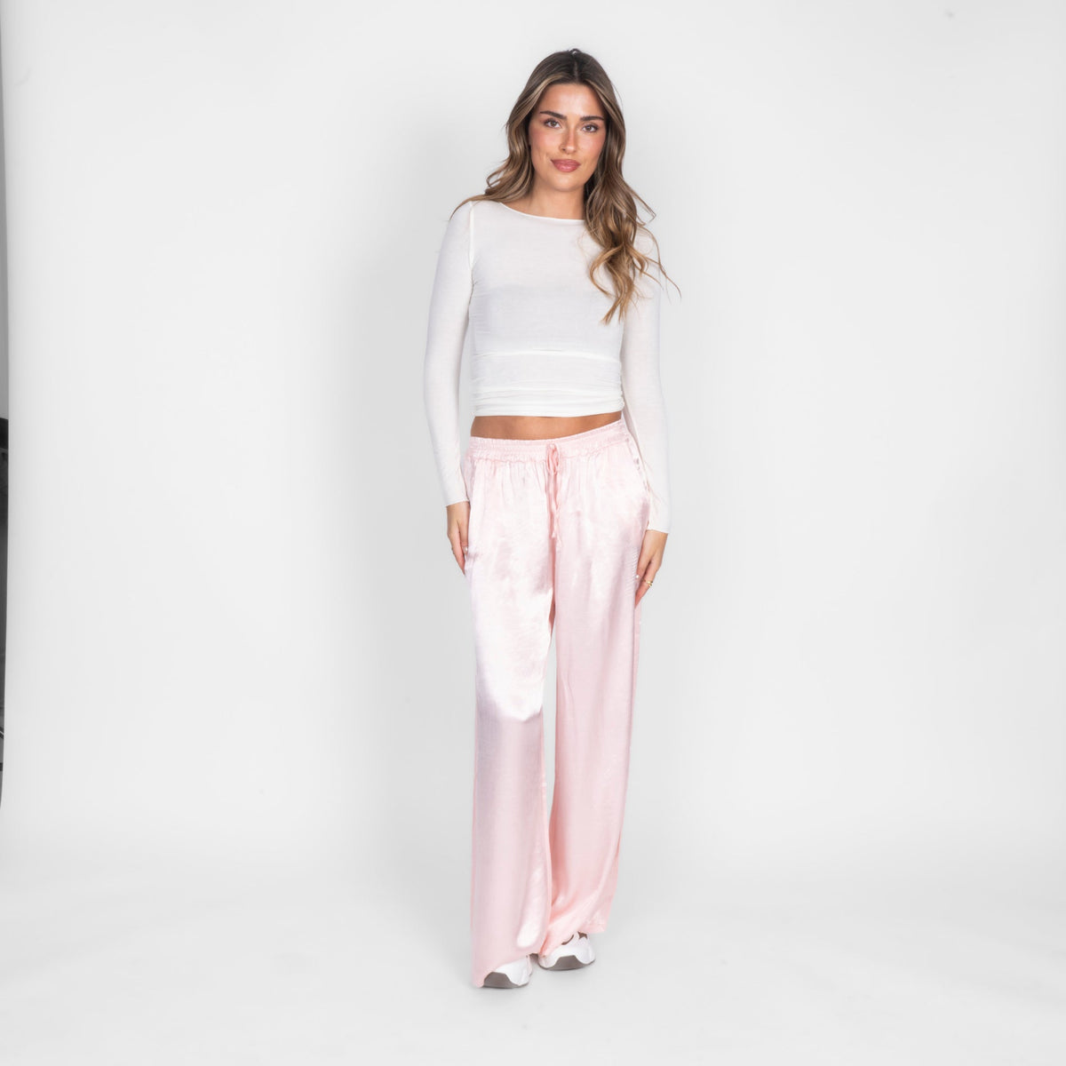 Aroa | Pantalón satinado ancho