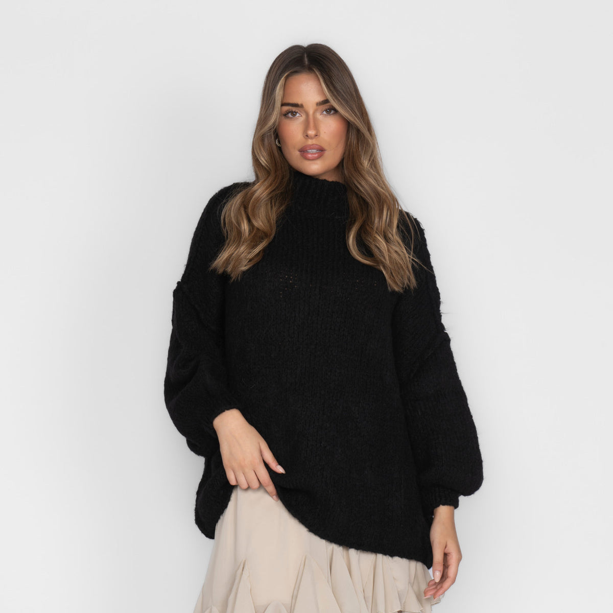 Úrsula | Jersey oversize de cuello alto