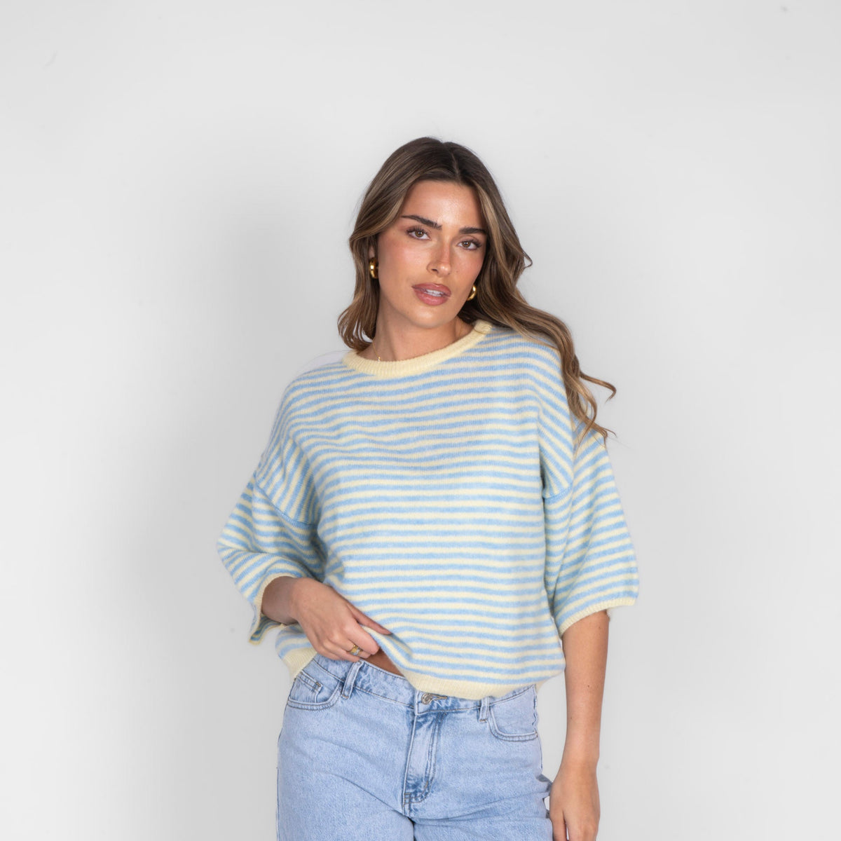 Ángela | Camiseta oversize de rayas