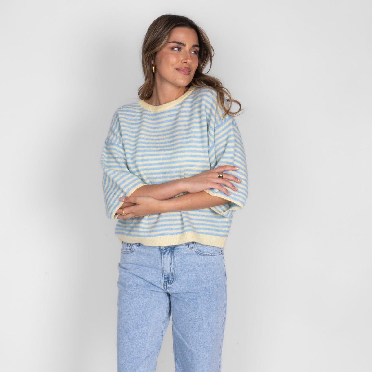 Ángela | Camiseta oversize de rayas