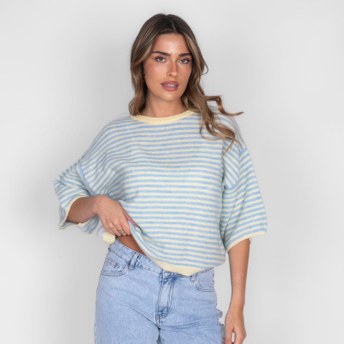 Ángela | Camiseta oversize de rayas