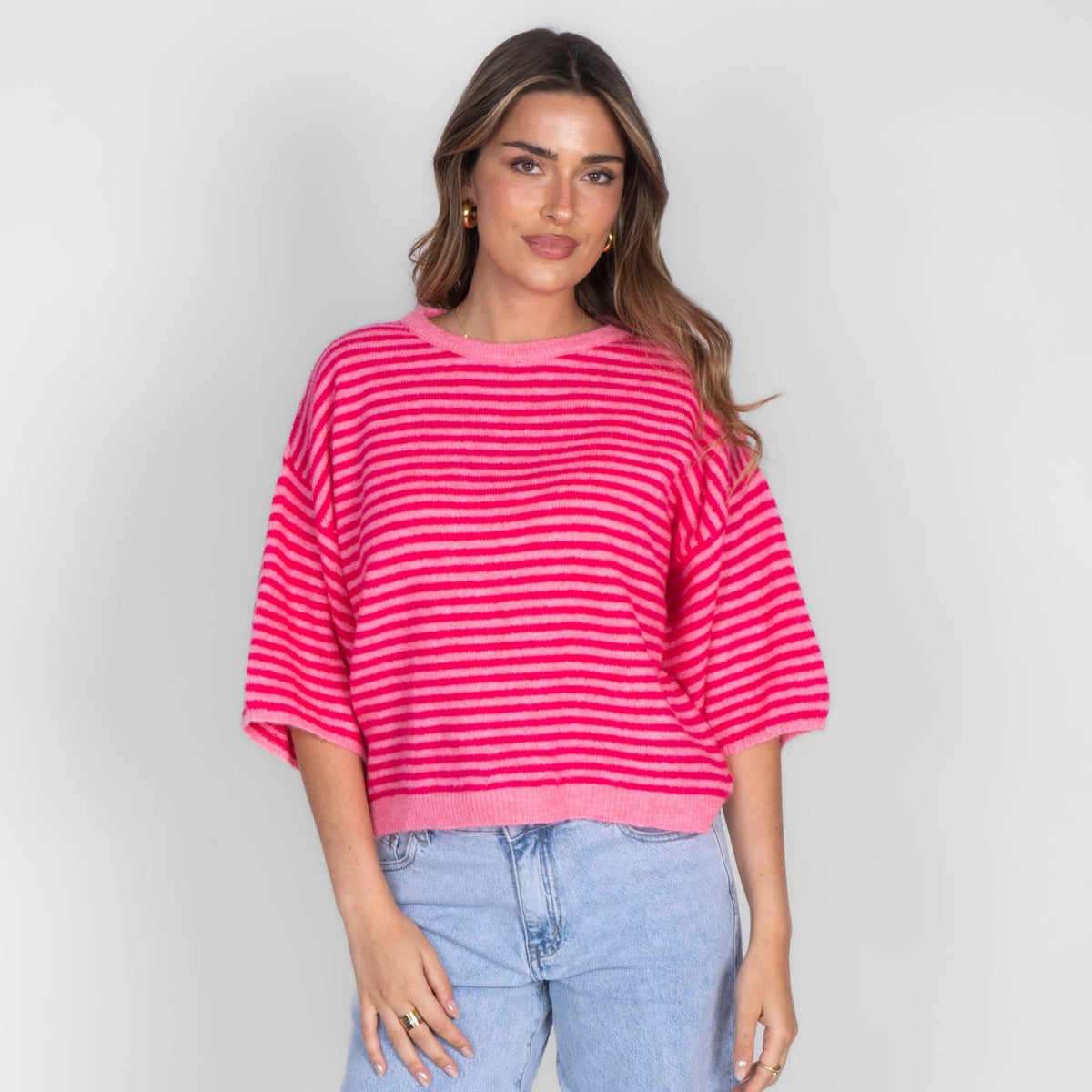 Ángela | Camiseta oversize de rayas