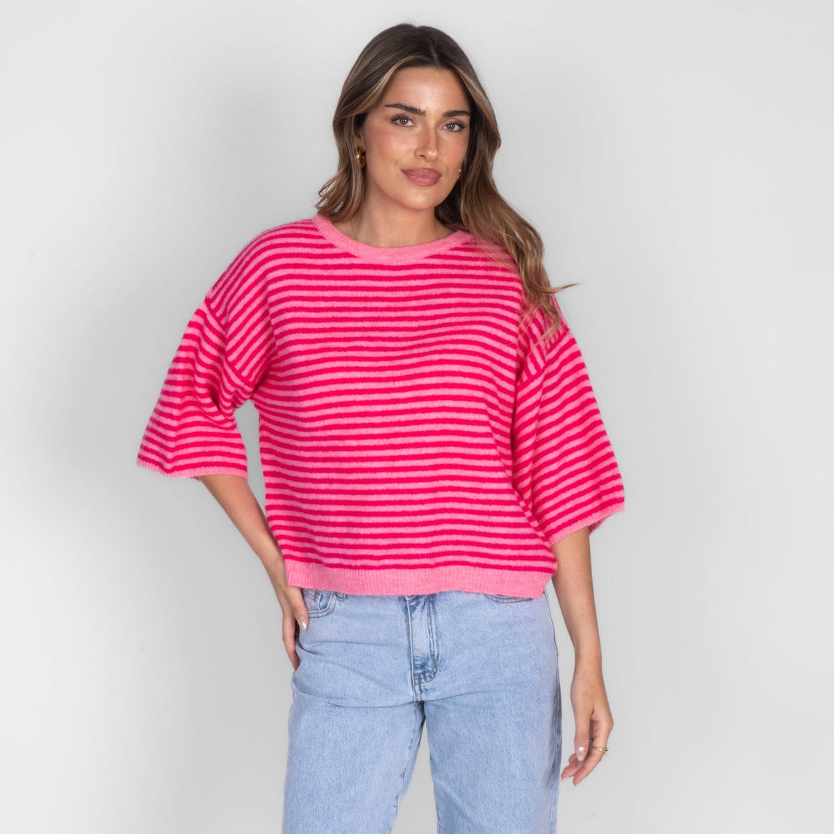 Ángela | Camiseta oversize de rayas