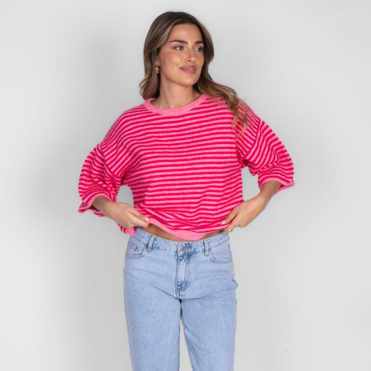 Ángela | Camiseta oversize de rayas