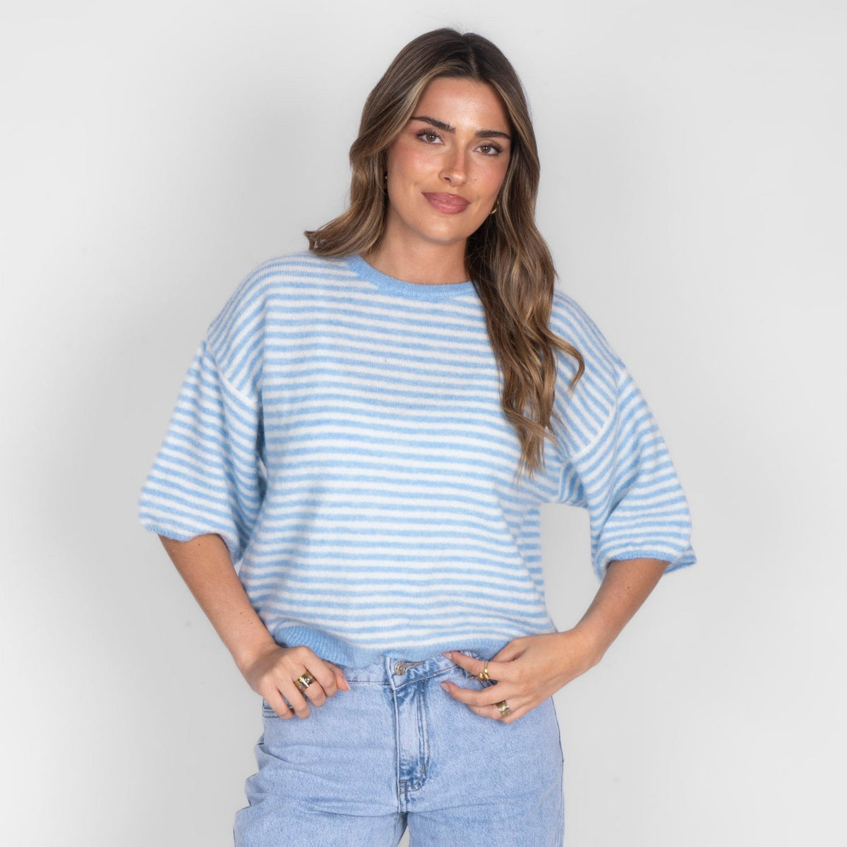 Ángela | Camiseta oversize de rayas