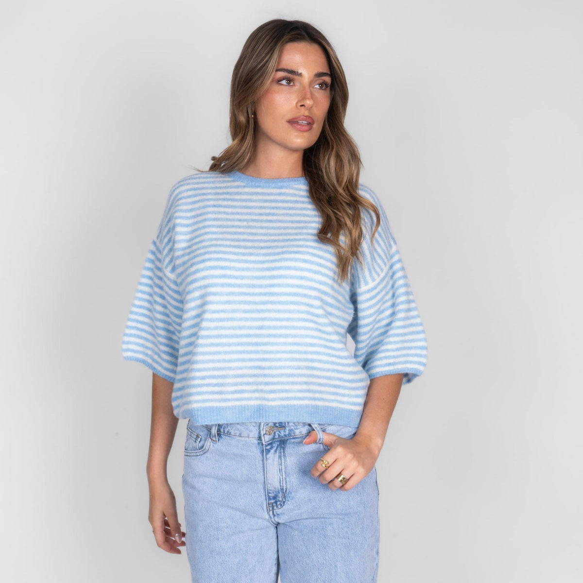 Ángela | Camiseta oversize de rayas