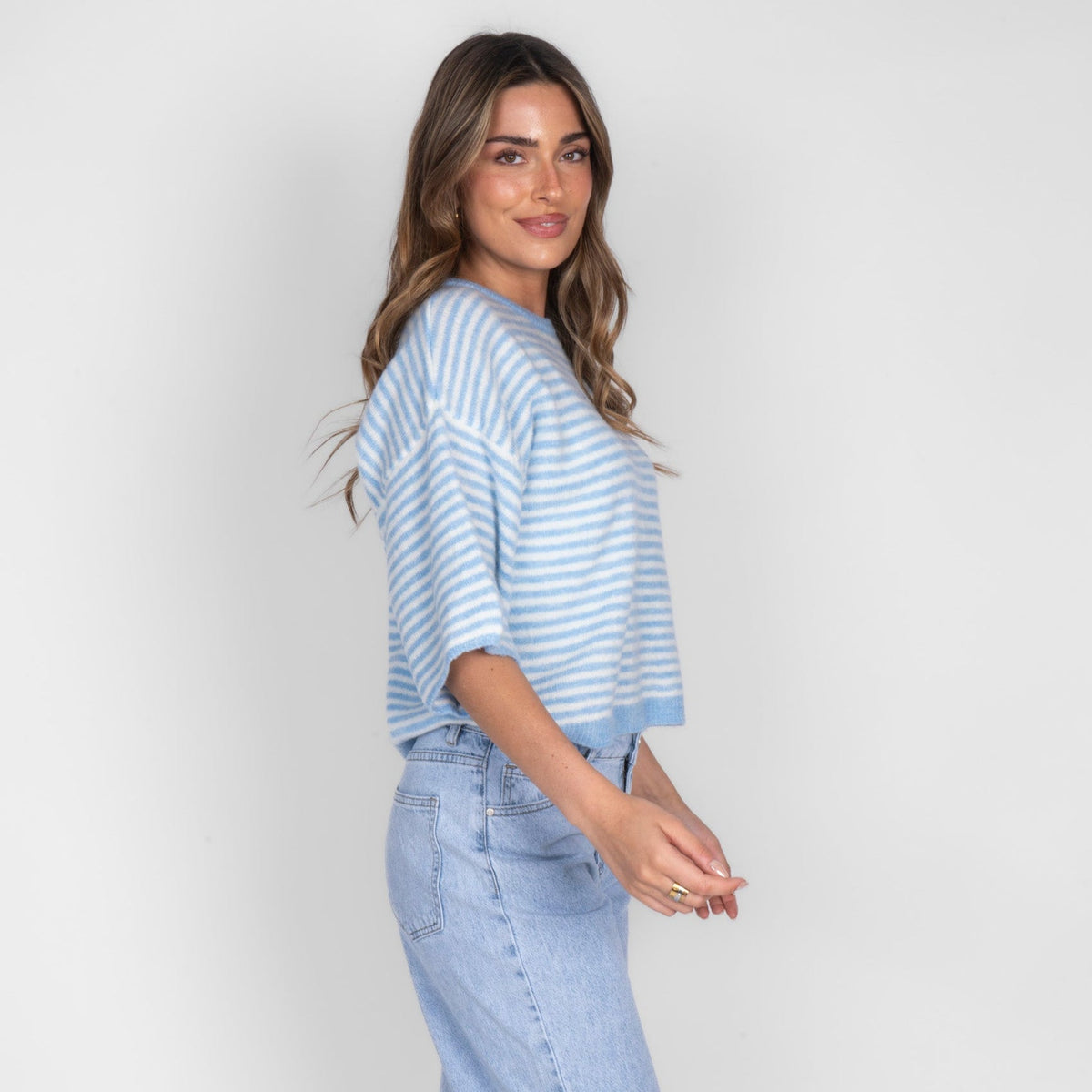 Ángela | Camiseta oversize de rayas