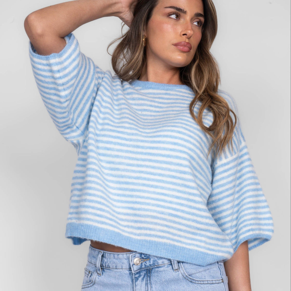 Ángela | Camiseta oversize de rayas
