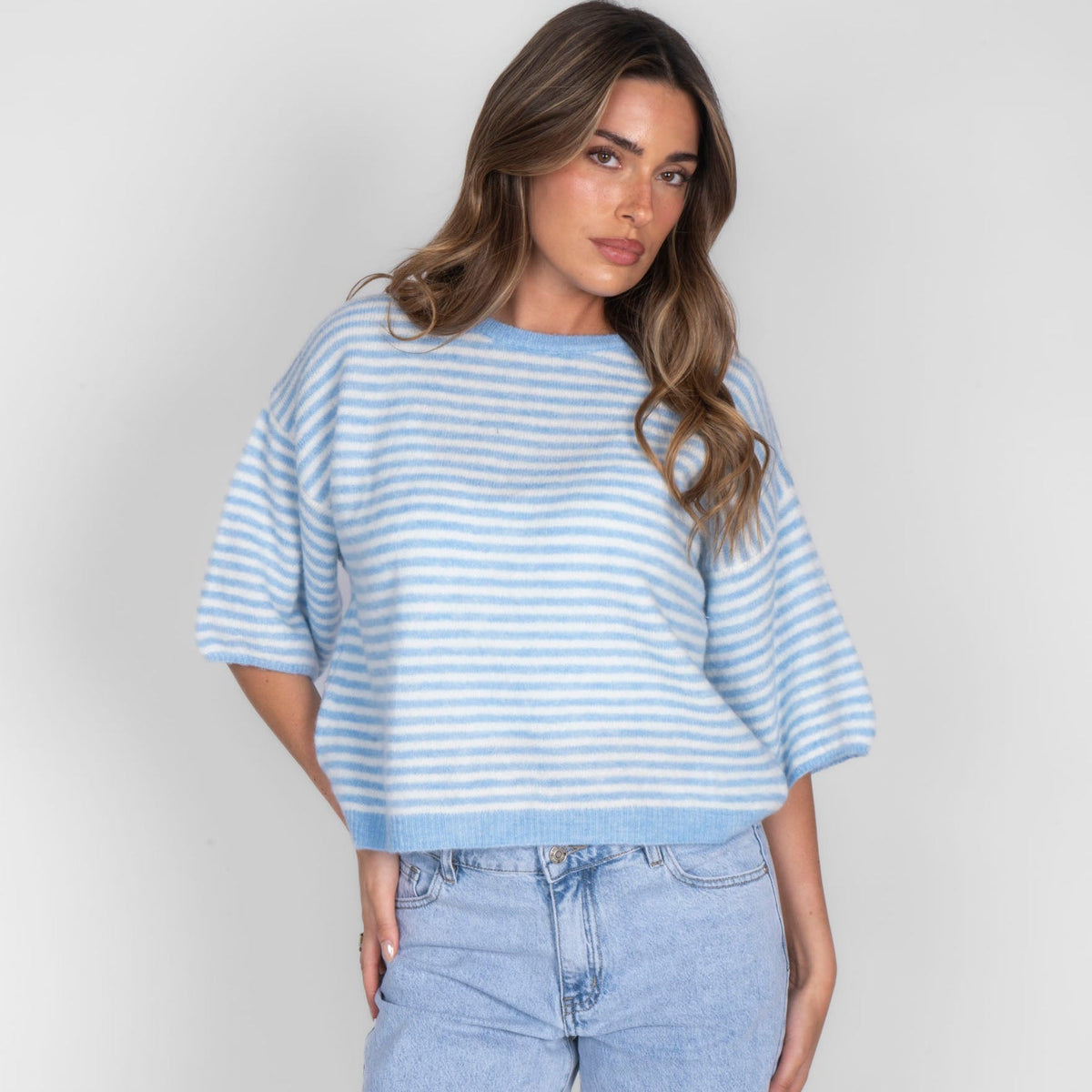 Ángela | Camiseta oversize de rayas