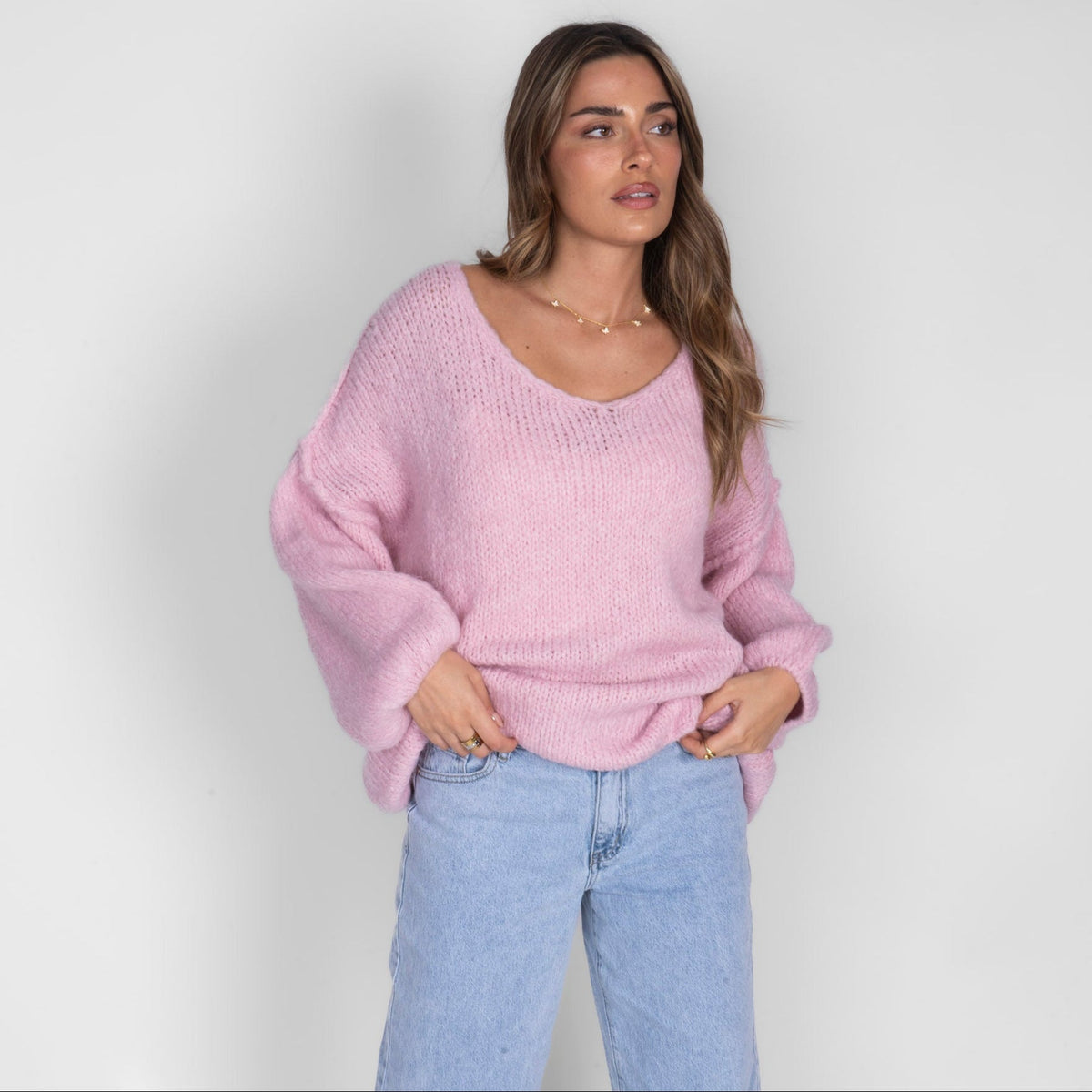 Emma | Jersey oversize con cuello en V