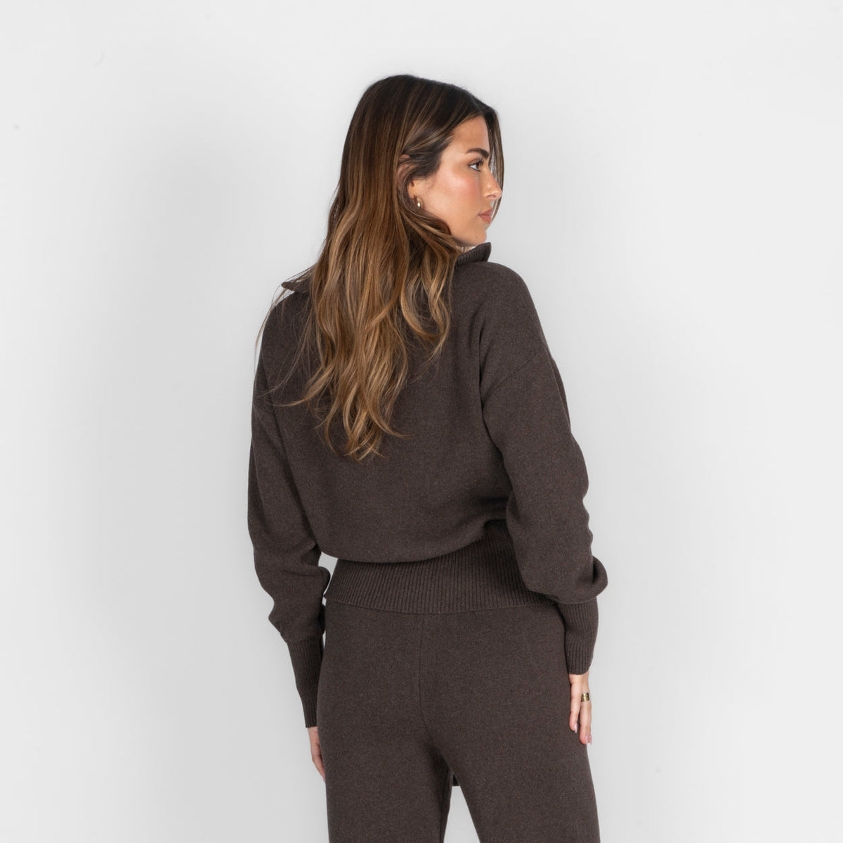 Ximena | Conjunto de cárdigan con cremallera y pantalón