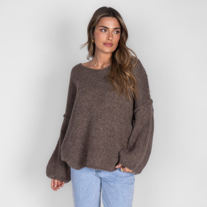 Emma | Jersey oversize con cuello en V