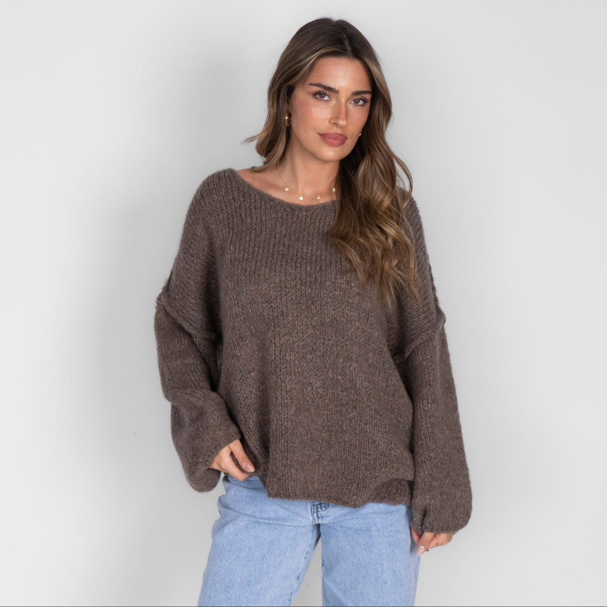 Emma | Jersey oversize con cuello en V