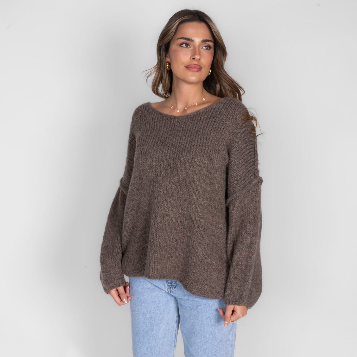 Emma | Jersey oversize con cuello en V