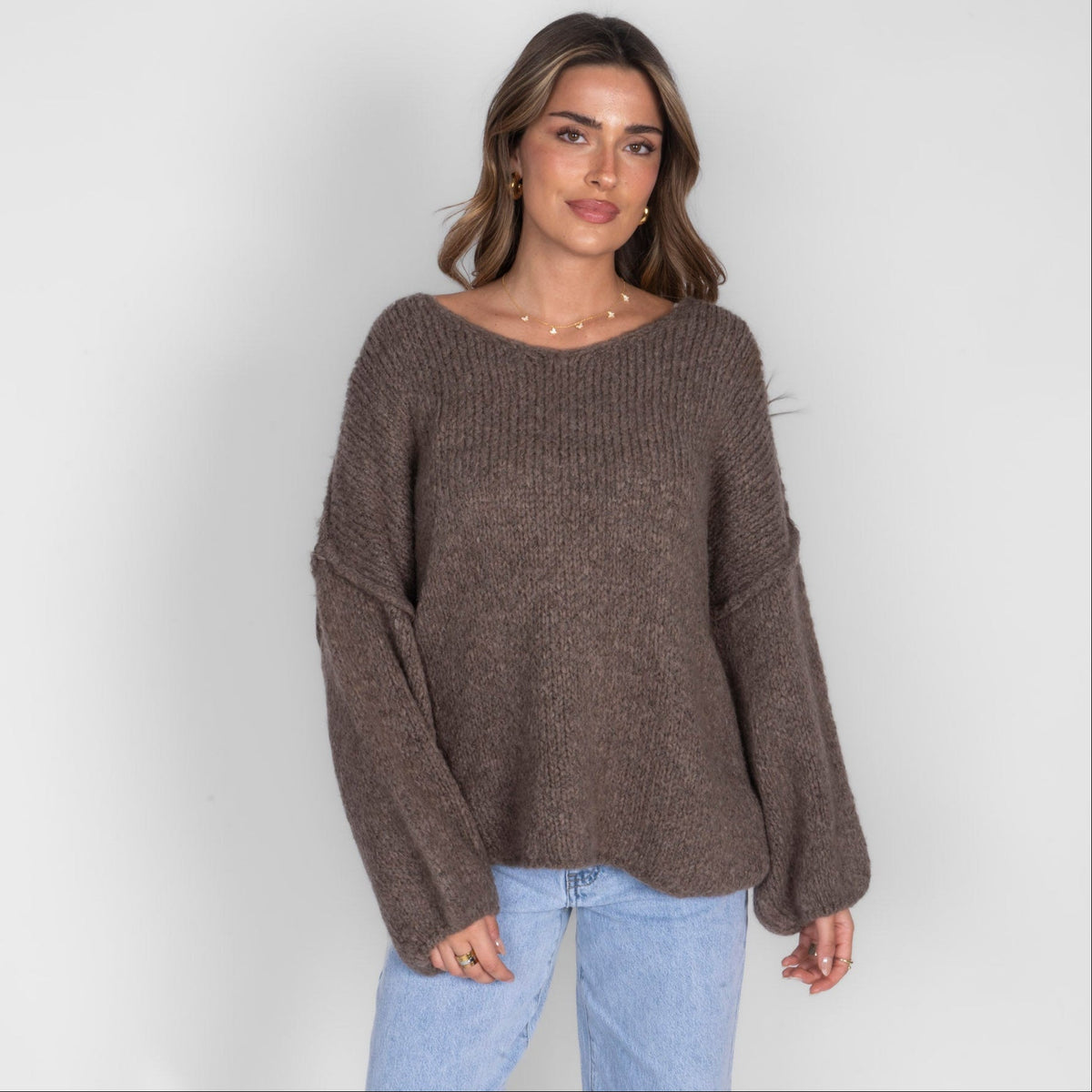 Emma | Jersey oversize con cuello en V