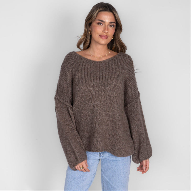 Emma | Jersey oversize con cuello en V