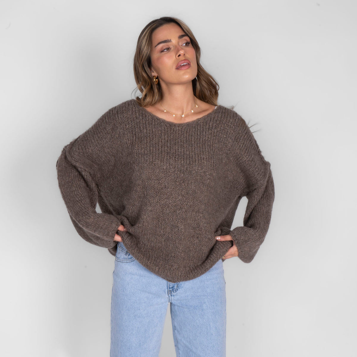 Emma | Jersey oversize con cuello en V