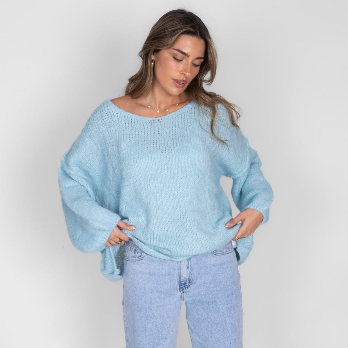 Emma | Jersey oversize con cuello en V