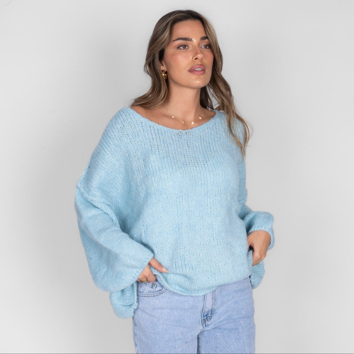 Emma | Jersey oversize con cuello en V