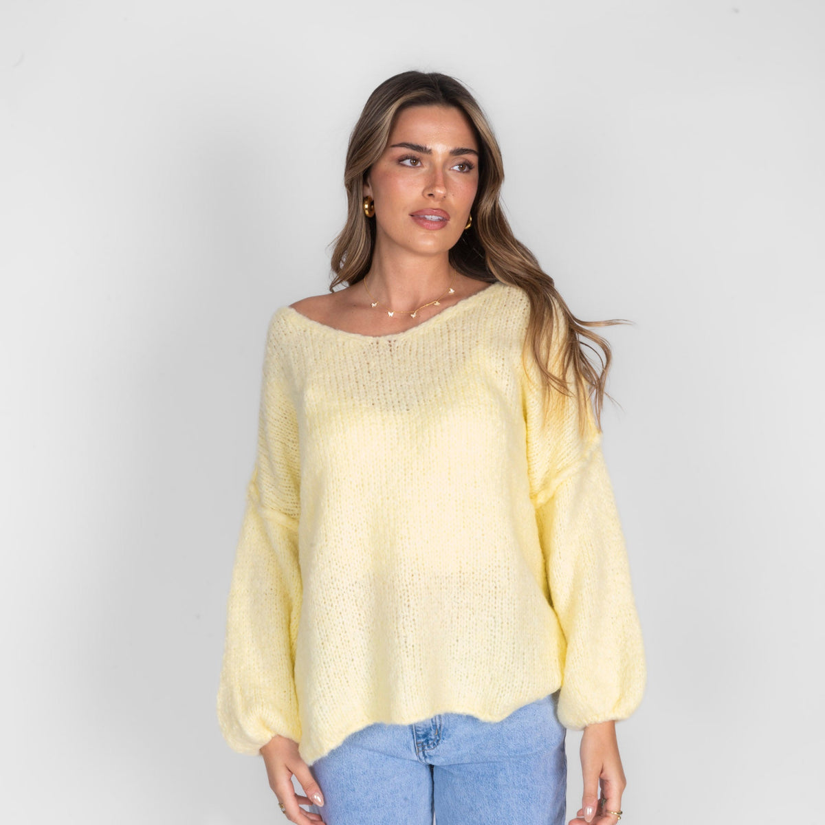 Emma | Jersey oversize con cuello en V