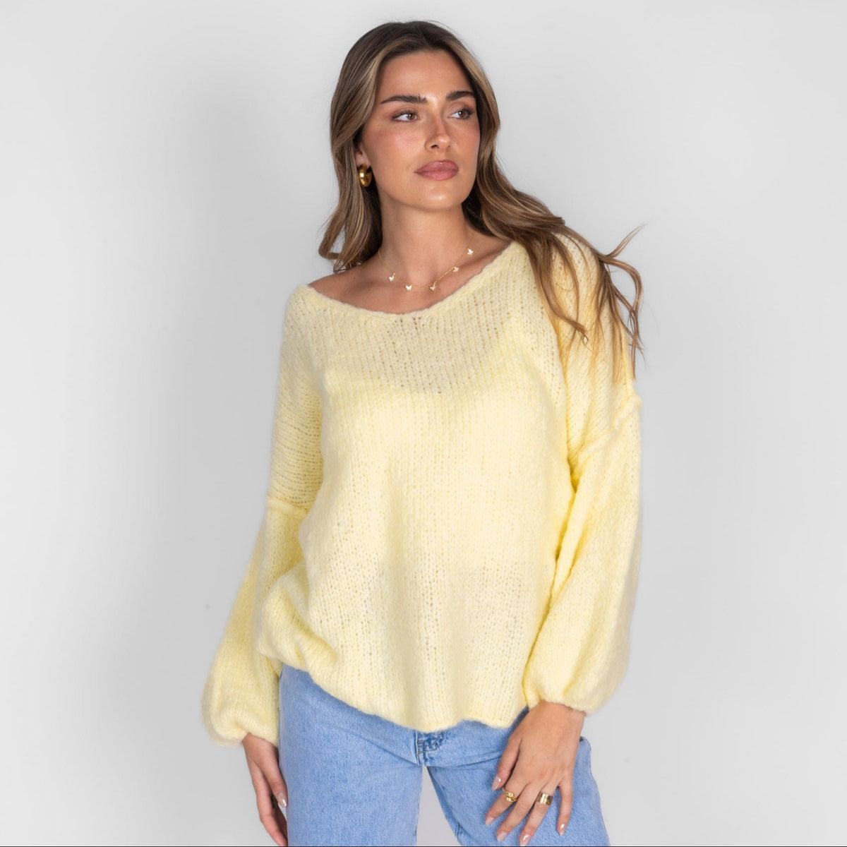 Emma | Jersey oversize con cuello en V