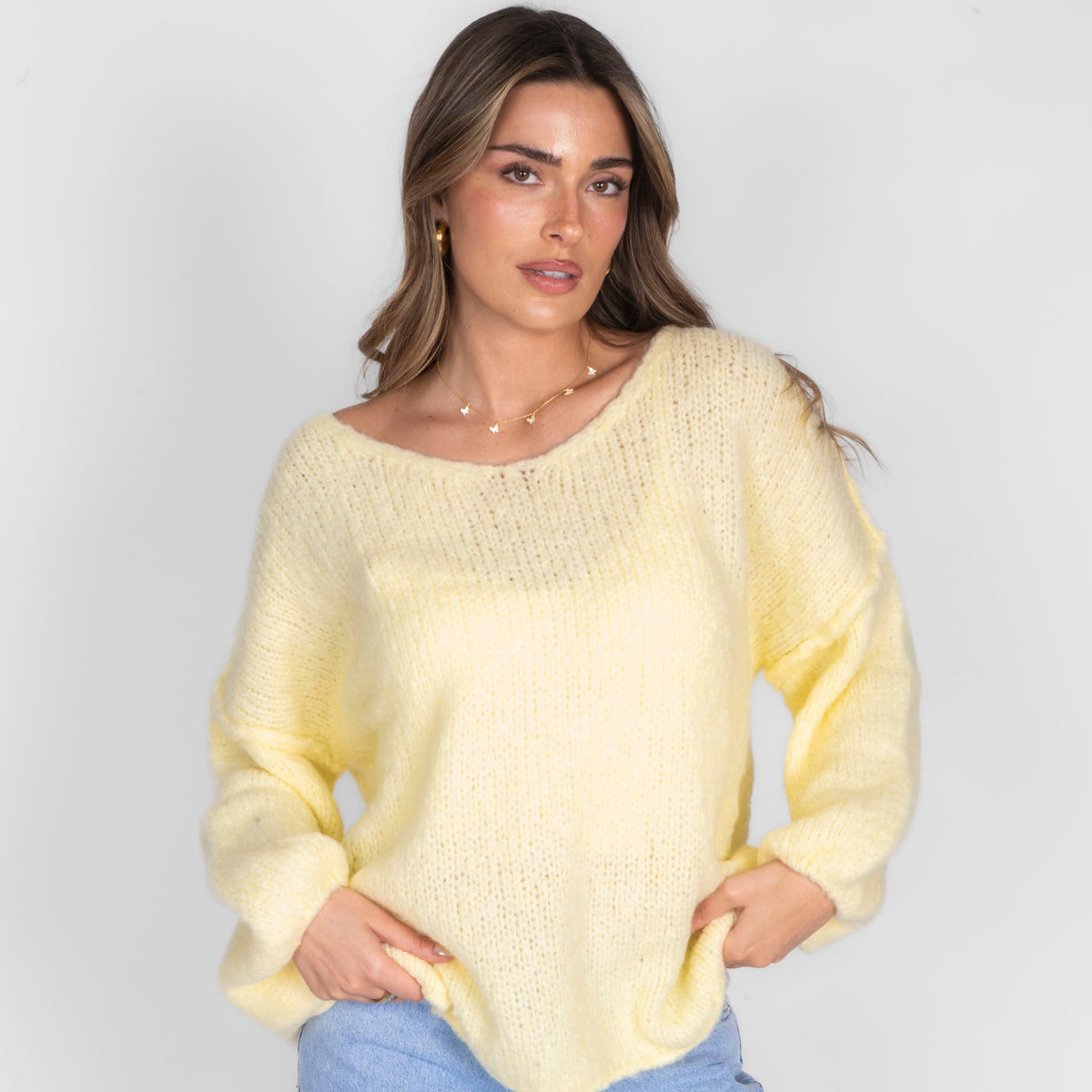 Emma | Jersey oversize con cuello en V