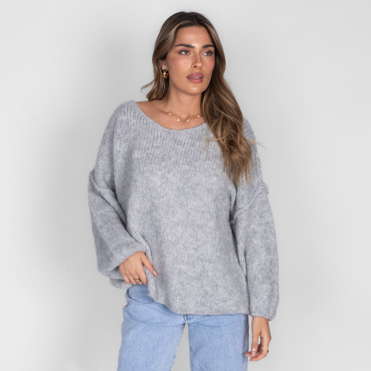 Emma | Jersey oversize con cuello en V