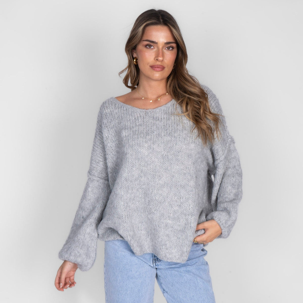 Emma | Jersey oversize con cuello en V