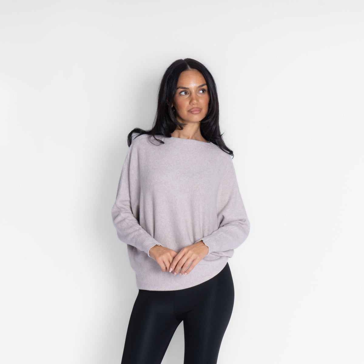 Leyre | Jersey de punto de hombros descubiertos