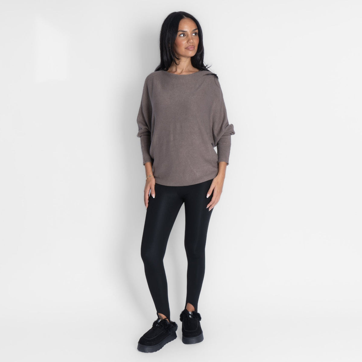 Leyre | Jersey de punto de hombros descubiertos
